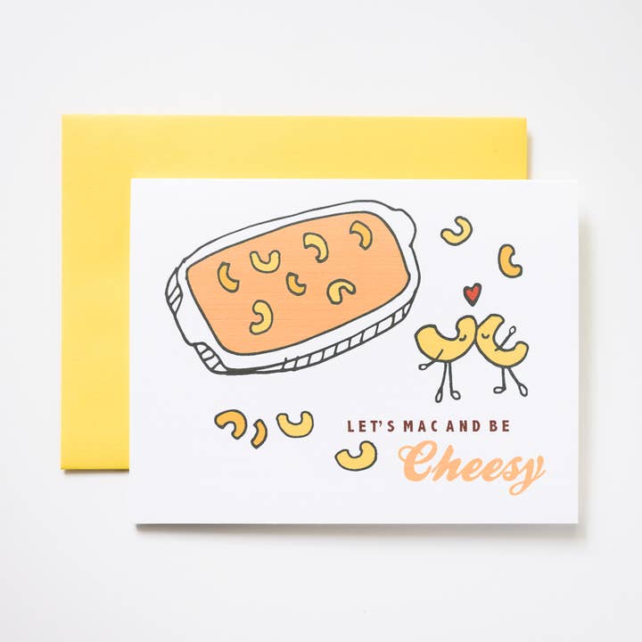 ILOOTPAPERIE - Wholesale Gewone wenskaart - Mac en cheesy wenskaart0