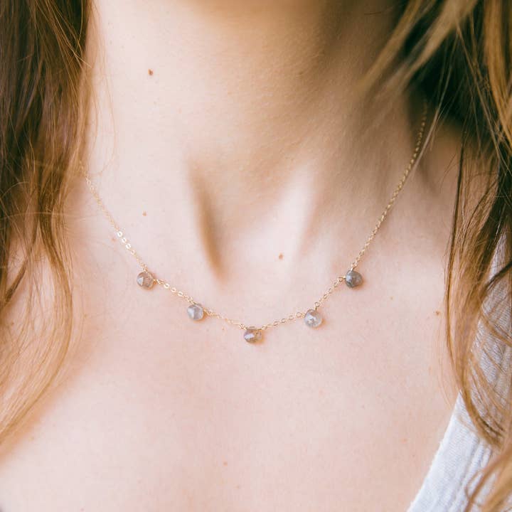 Moonstone Talai Necklace for wholesale by Pharao Jewelry