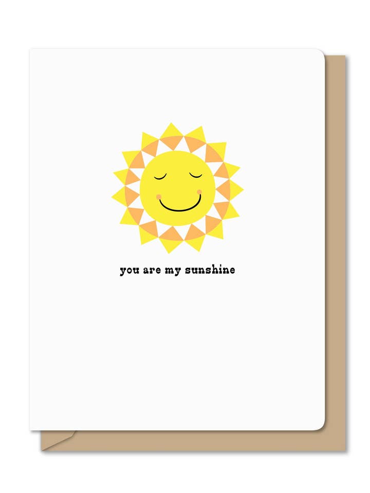 A2/4.25x5.5 Letterpress| Cartão de Saudação Amor-Amizade| Sol por atacado de Maginating