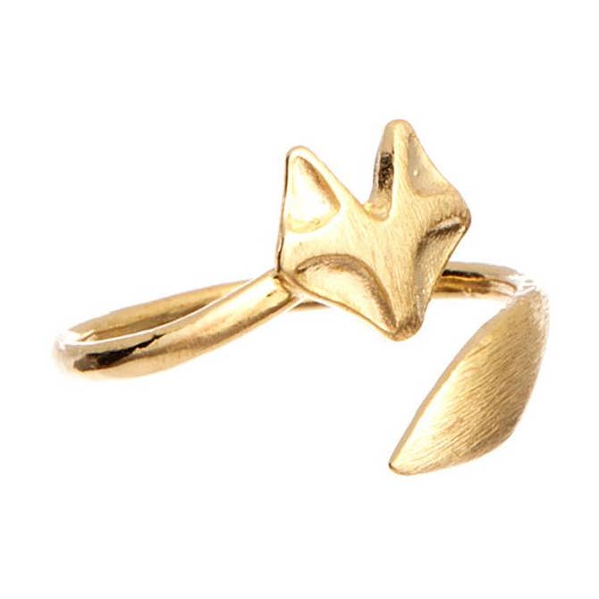 Fox Wrap Adjustable Ring Animal Nature Gift Giving Stocking for wholesale by Rebecca Accessories LLC
