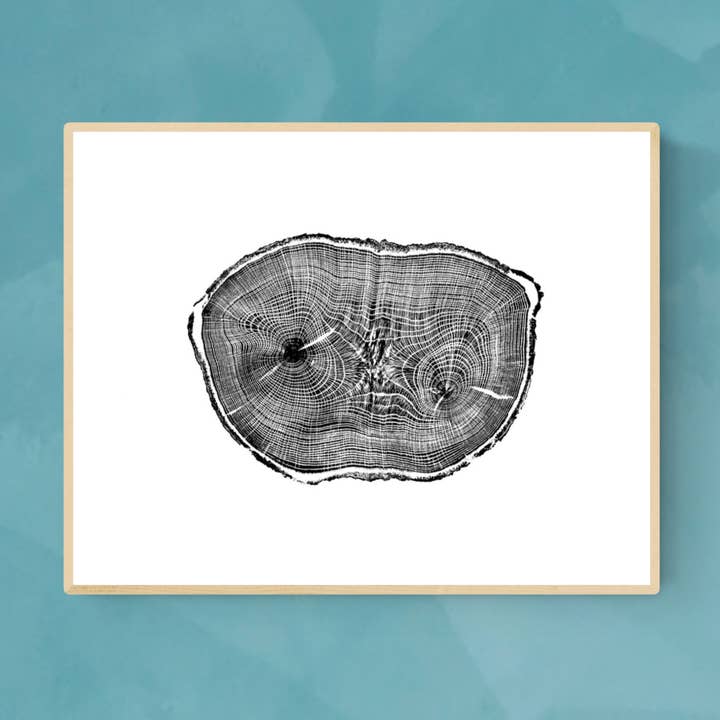 Red Oak (Block 47), 11"x14" unframed for wholesale by Timber Wood Prints