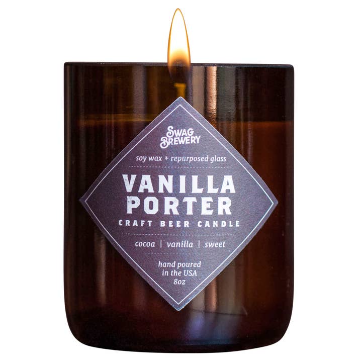 Swag Brewery - Wholesale Jar/Filled Candle - Vanilla Porter Brew Candles