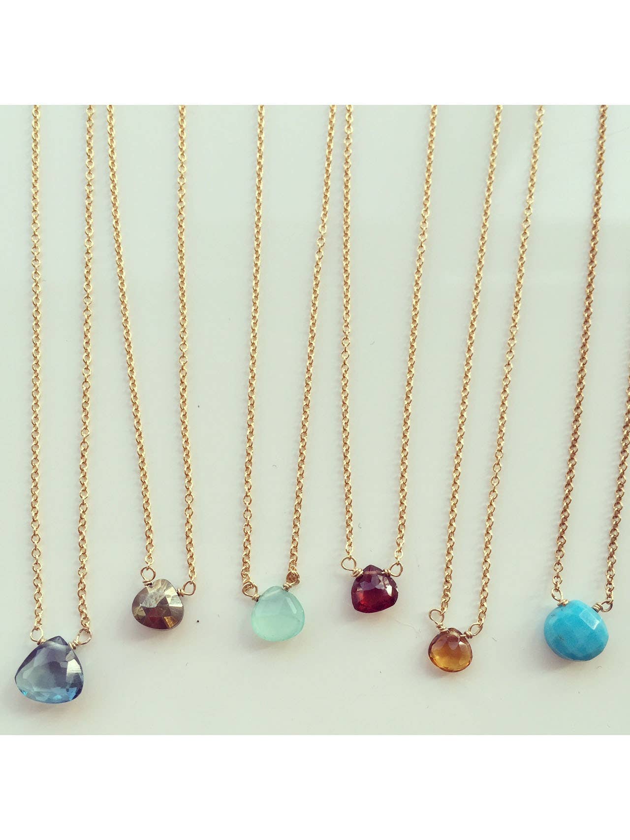 Sonya Renee Jewelry - Wholesale Pendant/Charm Necklace - Dottie Gold Chain Pendant Necklace - Semi-Precious Stone4