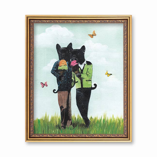 Pergamo Paper Goods - Wholesale Art Print - French Bulldogs 8X10 Art Print - Gay Pride