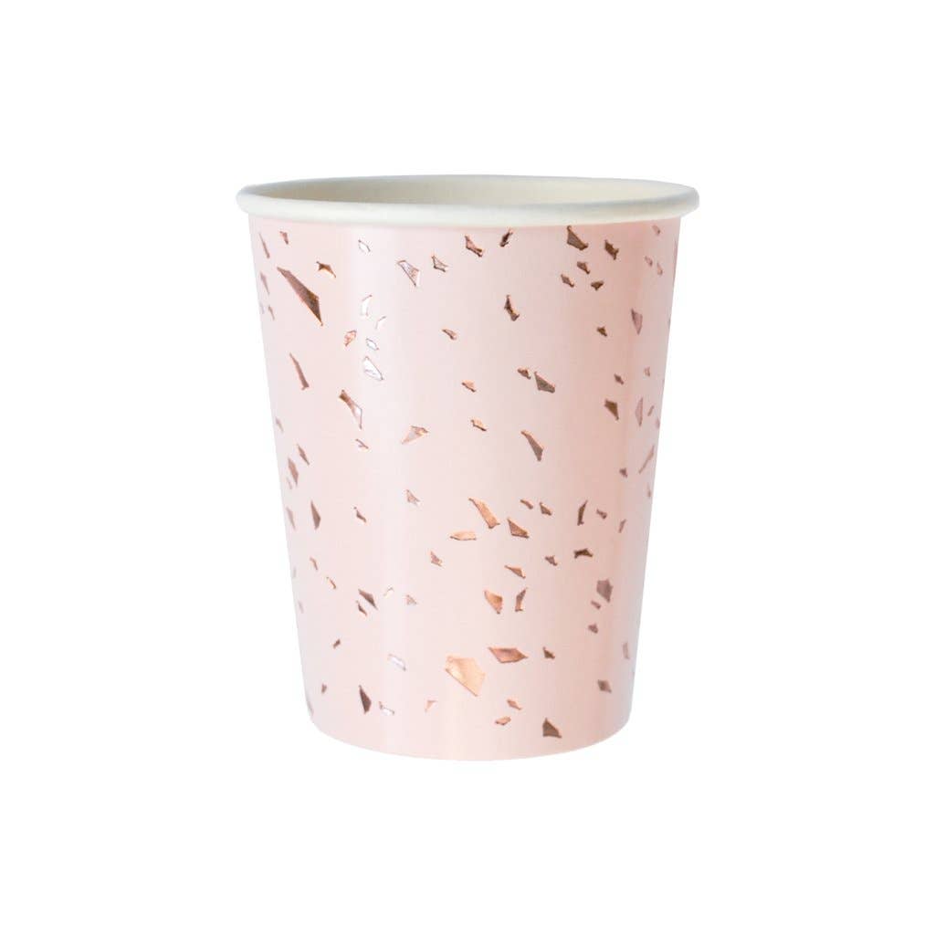 Harlow & Grey - Wholesale Disposable Cup - Manhattan - Pink Confetti Paper Cups