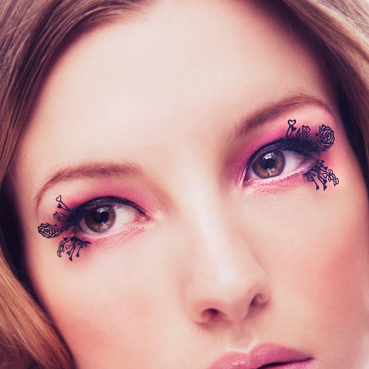 Rose Paper eyelashes for wholesale by PAPERSELF