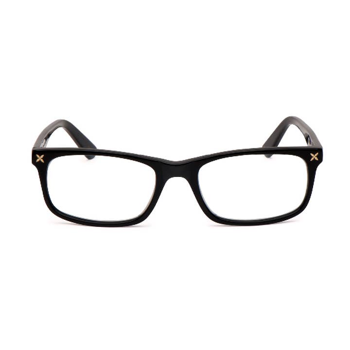 Simone Optical Reader-Shiny Black for wholesale by C4 Eyewear