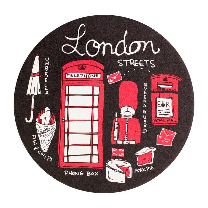 London Streets Coaster for wholesale by Reyn Paper Co