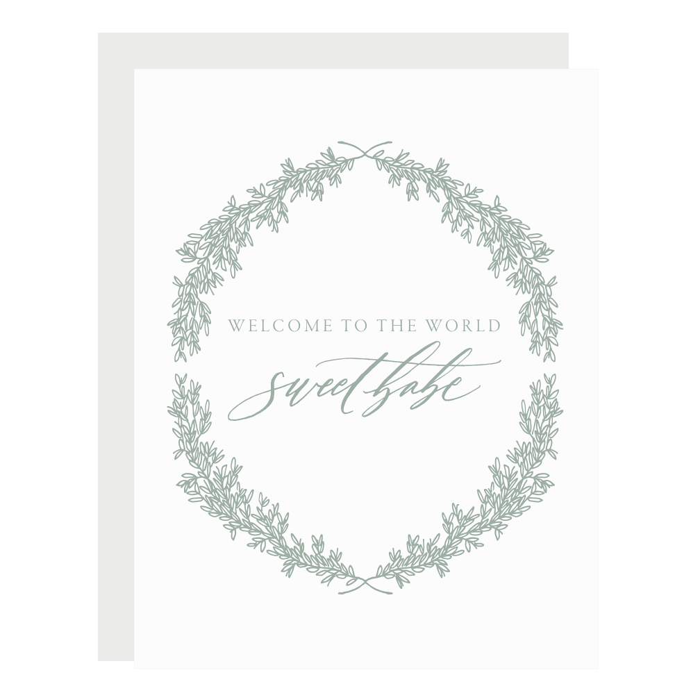 Little Well Paper Co. - Wholesale Baby Card - Welcome to the World0