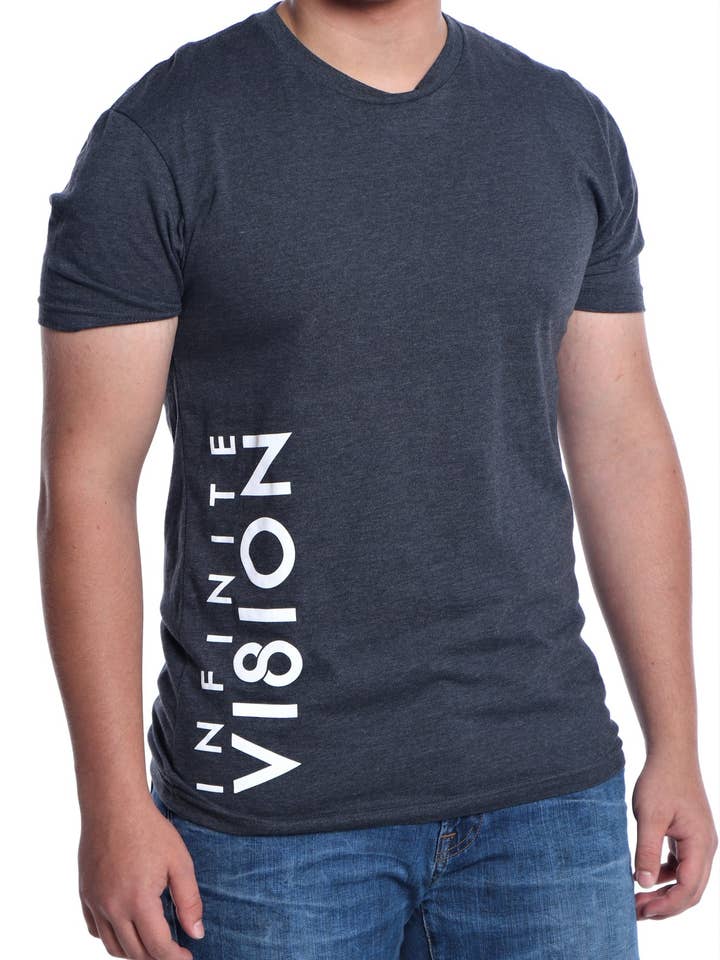 Infinite Vision Vertical Tee - Grey for wholesale by Infinite Vision