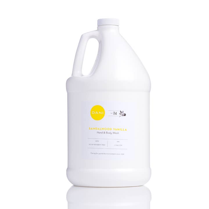 Bulk - Hand & Body Wash, Sandalwood Vanilla, PRO SIZE for wholesale by DANI Naturals