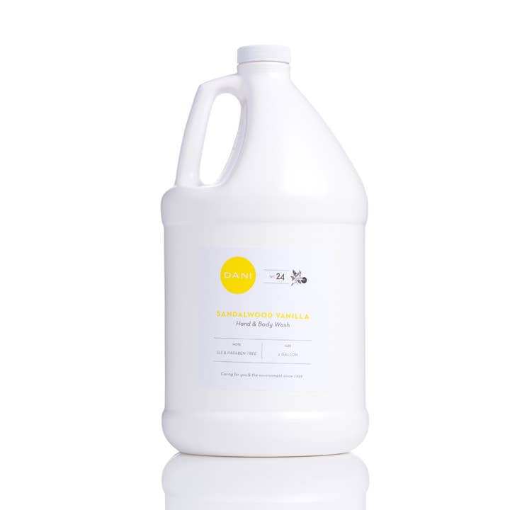 Bulk - Hand & Body Wash, Sandalwood Vanilla, PRO SIZE for wholesale by DANI Naturals