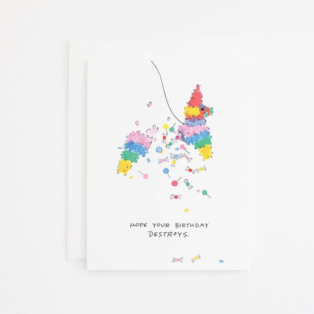 Party Sally - Wholesale Birthday Card - Pinata Card
