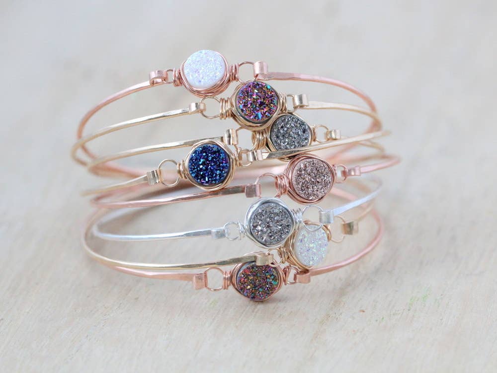 Saressa Designs – Engroshandel Armbånd – Druzy Stacking Armbånd2