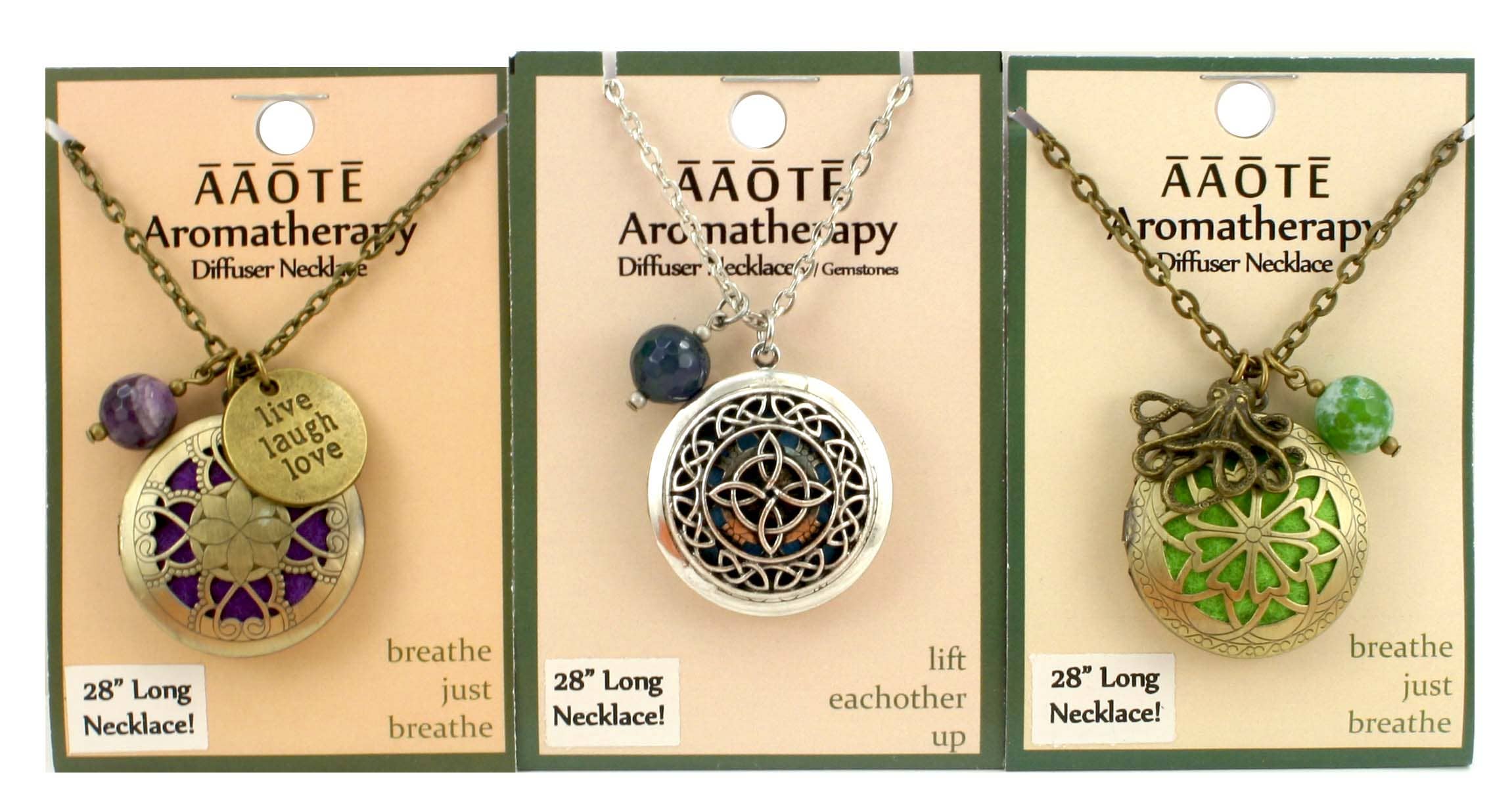 AAOTE - Wholesale Aromatherapy Necklace - Valentine Gift Aromatherapy Diffuser Locket on long chain3