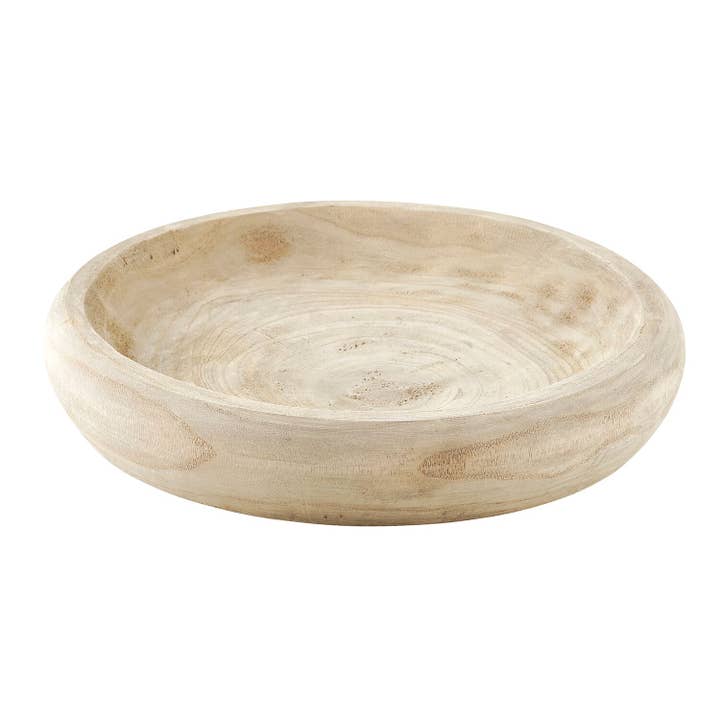 Paulownia Wood Bowl - Large - Natural for wholesale by Santa Barbara Design Studio by Creative Brands