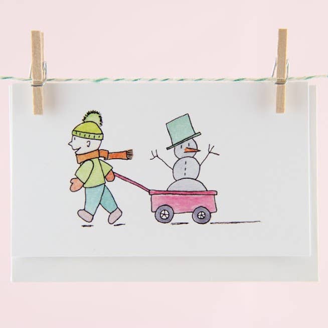 Boy Snowman for wholesale by Porcupine Hugs