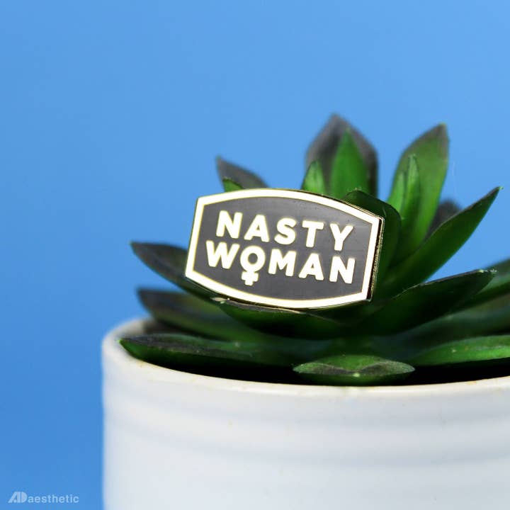 AD Aesthetic - Wholesale Lapel Pin/Button - Nasty Women Enamel Lapel Pin4