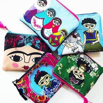 Chunchitos - Vendita all'ingrosso Portamonete - Donna - Borsa piccola Frida Kahlo