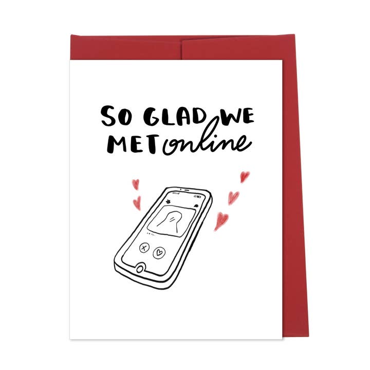 So Glad We Met Online Card for wholesale by New Moon Paper Goods