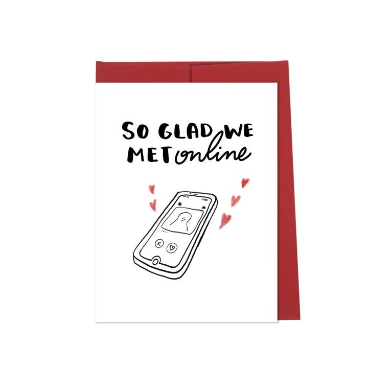 So Glad We Met Online Card for wholesale by New Moon Paper Goods