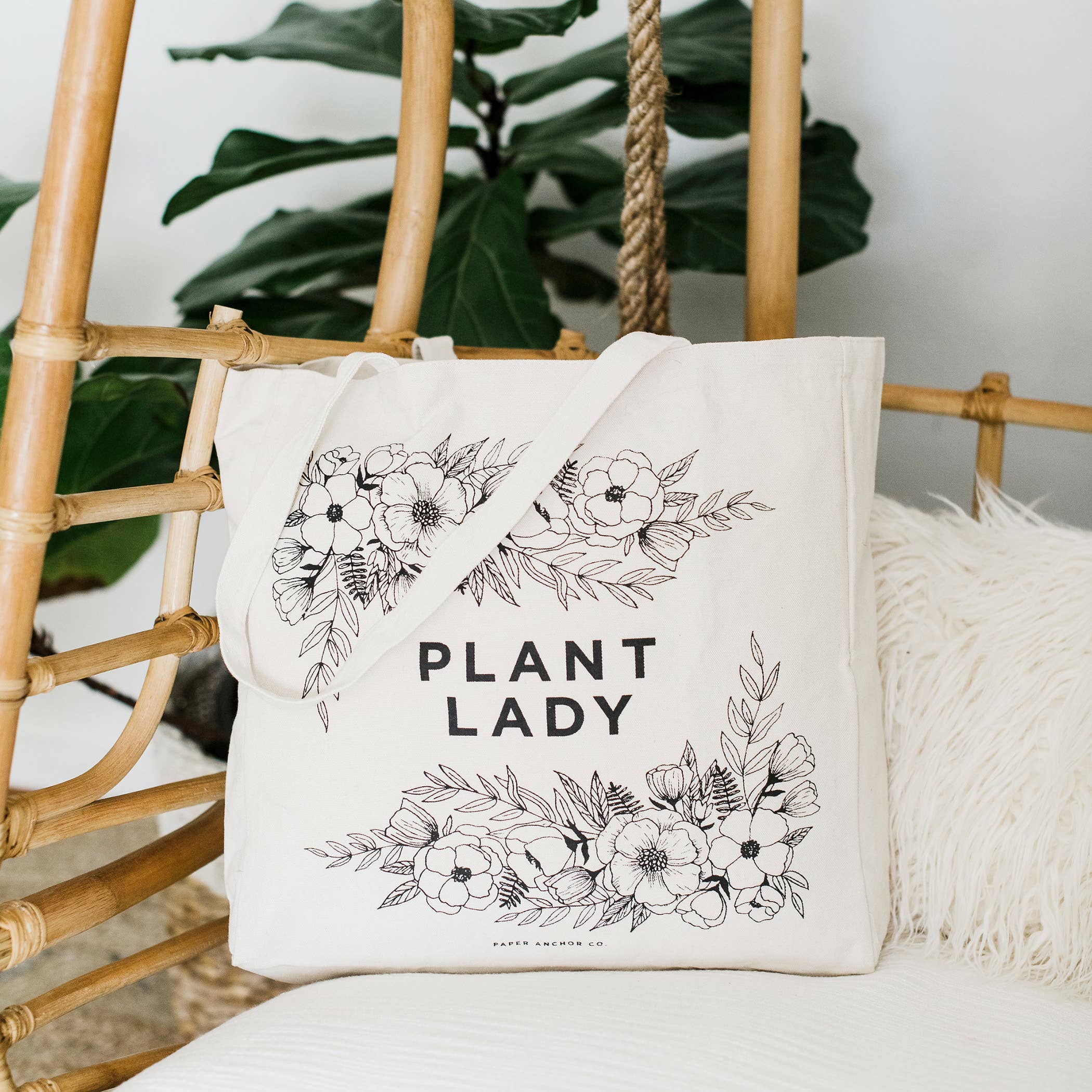 Paper Anchor Co. - Wholesale Tote Bag - Women's - Plant Lady Tote Bag | Valentine Gifts1