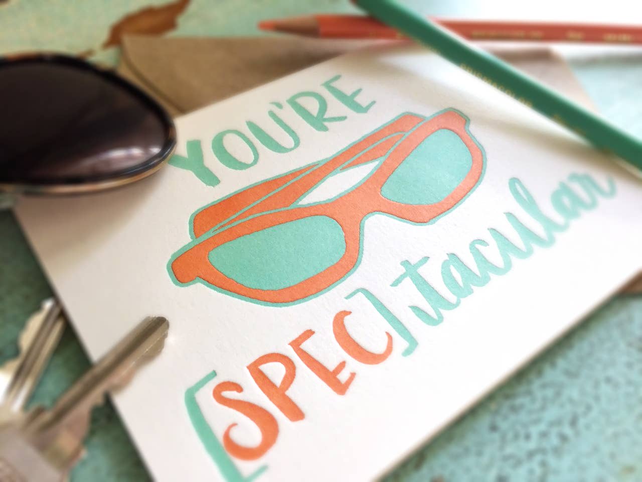 9th Letter Press - Wholesale Love Card - You're Spectacular - Love Card1