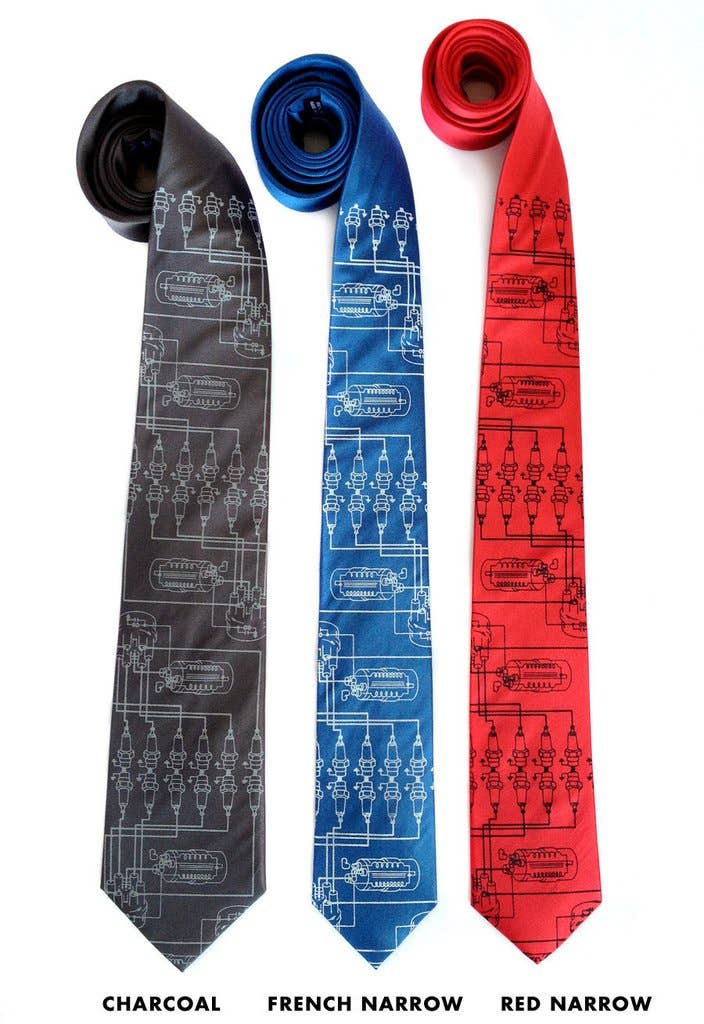 Cyberoptix Tie Lab - Wholesale Necktie - Men's - Spark Plug Necktie2