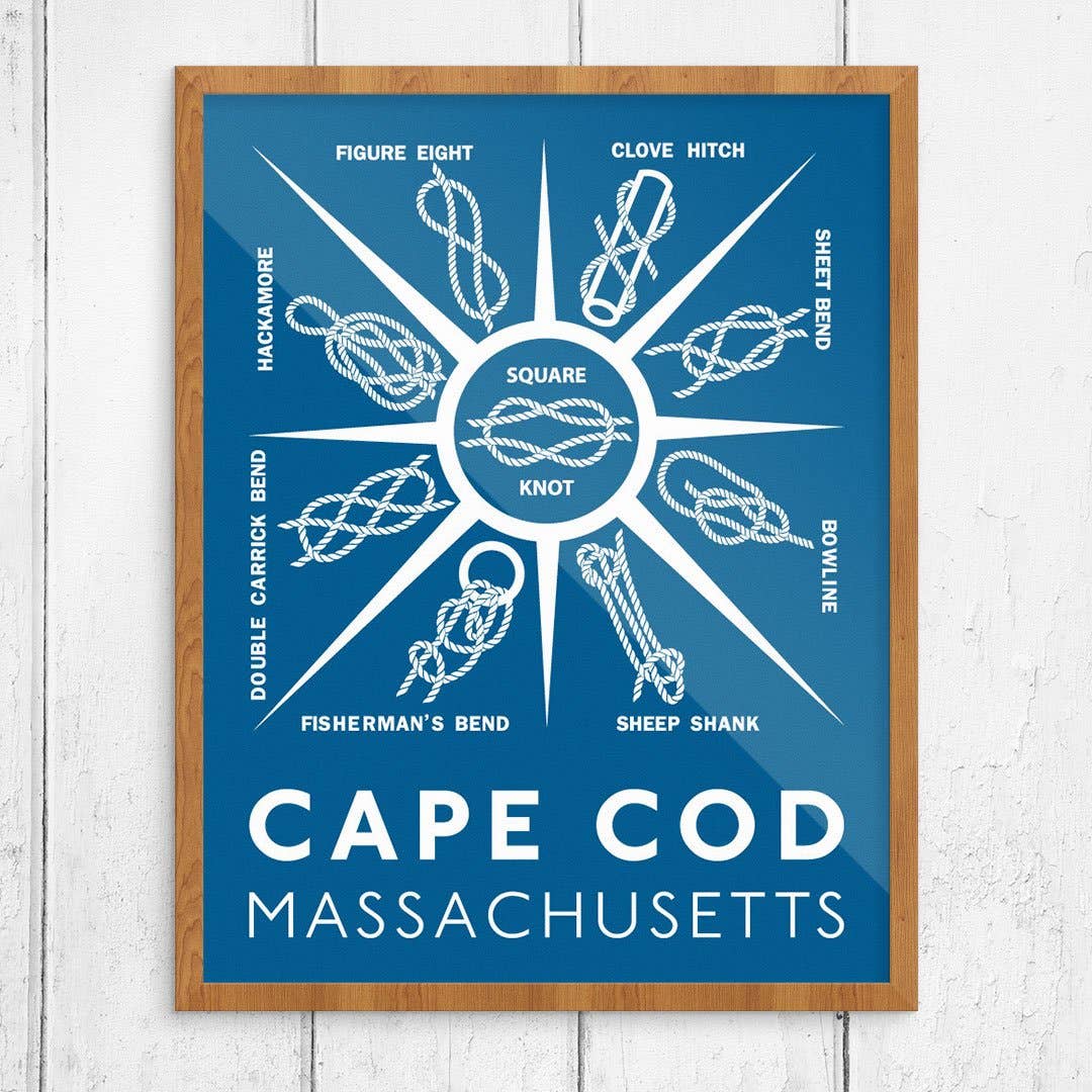 Fridgedoor - Wholesale Art Print - 11'' x 14'' Knot Sampler Cape Cod MA Print0