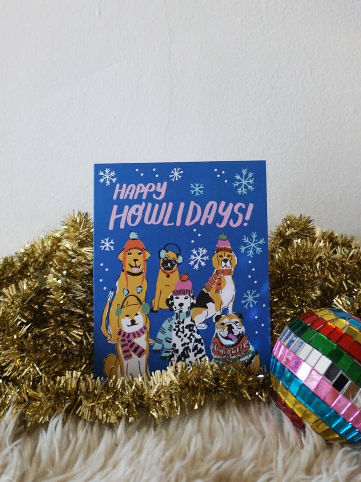 Card - Happy Howlidays for wholesale by Ash + Chess
