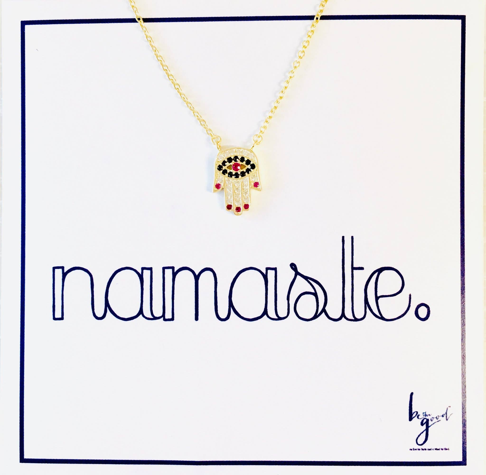 Be the Good - Wholesale Pendant/Charm Necklace - Hamsa Glam Hands Necklace3