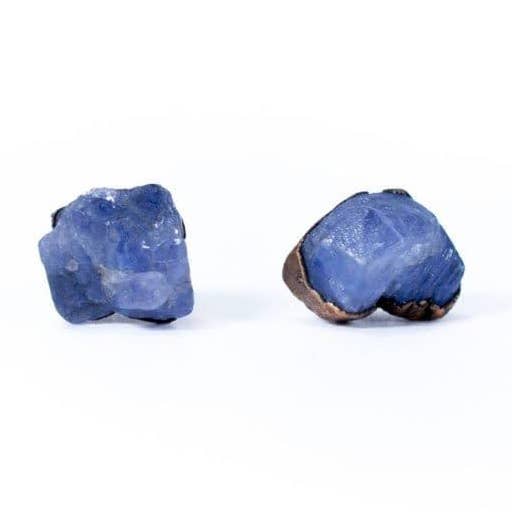Raw Tanzanite Earrings for wholesale by HAWKHOUSE