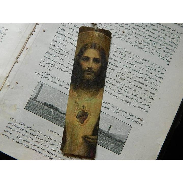 Sacred Heart of Jesus Bookmark for wholesale by Sarah Wood Studio