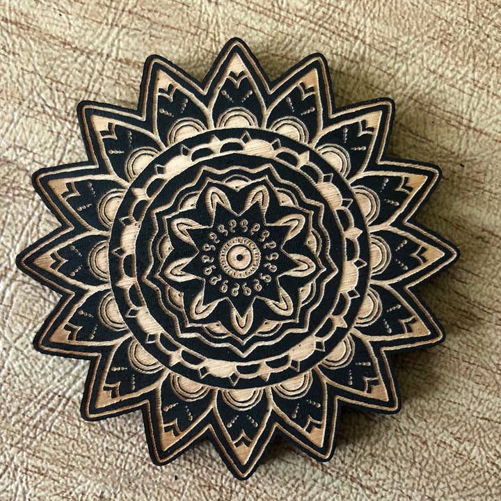 Mandala #6 Magnet for wholesale by Zen and Meow