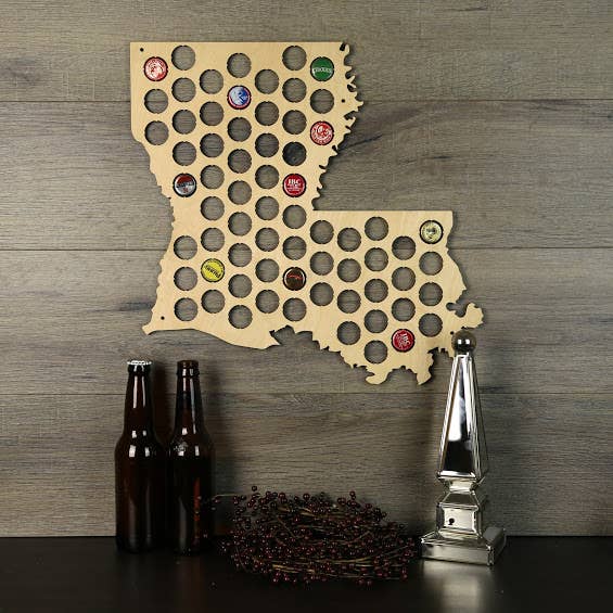 Torched Products - Wholesale Wall Accent - Men’s Gift State Beer Cap Map – Beer Cap Collector/Display77