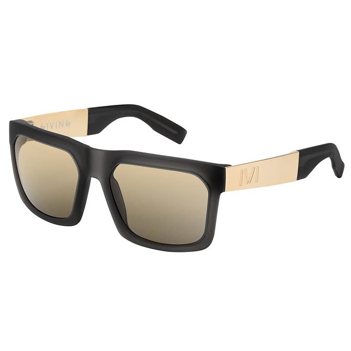 IVI Vision – wholesale Solglasögon - Unisex – Ge matt grå genomskinliga solglasögon - borstat guld