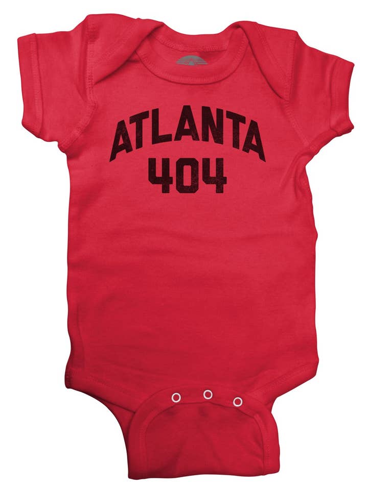 Atlanta 404 Area Code Infant Bodysuit - Unisex Fit for wholesale by Boredwalk