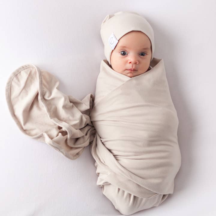 Ely’s & Co. - Wholesale Swaddle Set - Baby - Jersey Swaddle Blankets with 2 Baby Hats (variations)22