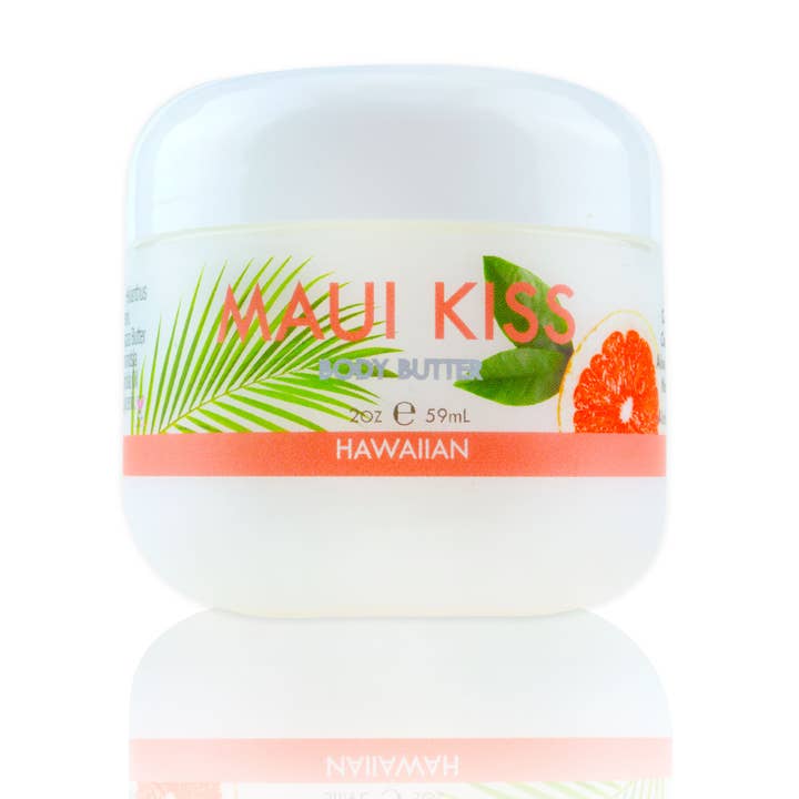Maui Soap Co. - Wholesale Body Balm/Butter - Maui Kiss Body Butter with Aloe, Mac. Nut & Coconut Oil 2 oz