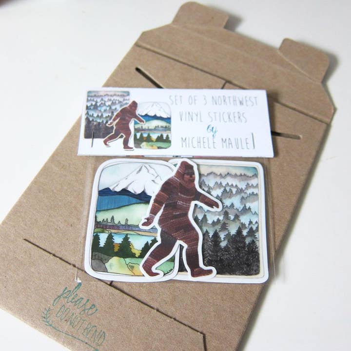 michele maule – Engroshandel Klistermærke – Sæt med tre nordvestlige Vinyl klistermærker2