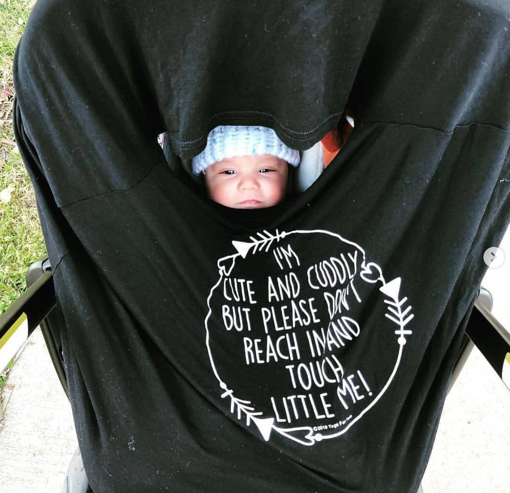 Three Little Tots - Wholesale Car Seat Cover - Kids & Baby - Black Car Seat Cover2