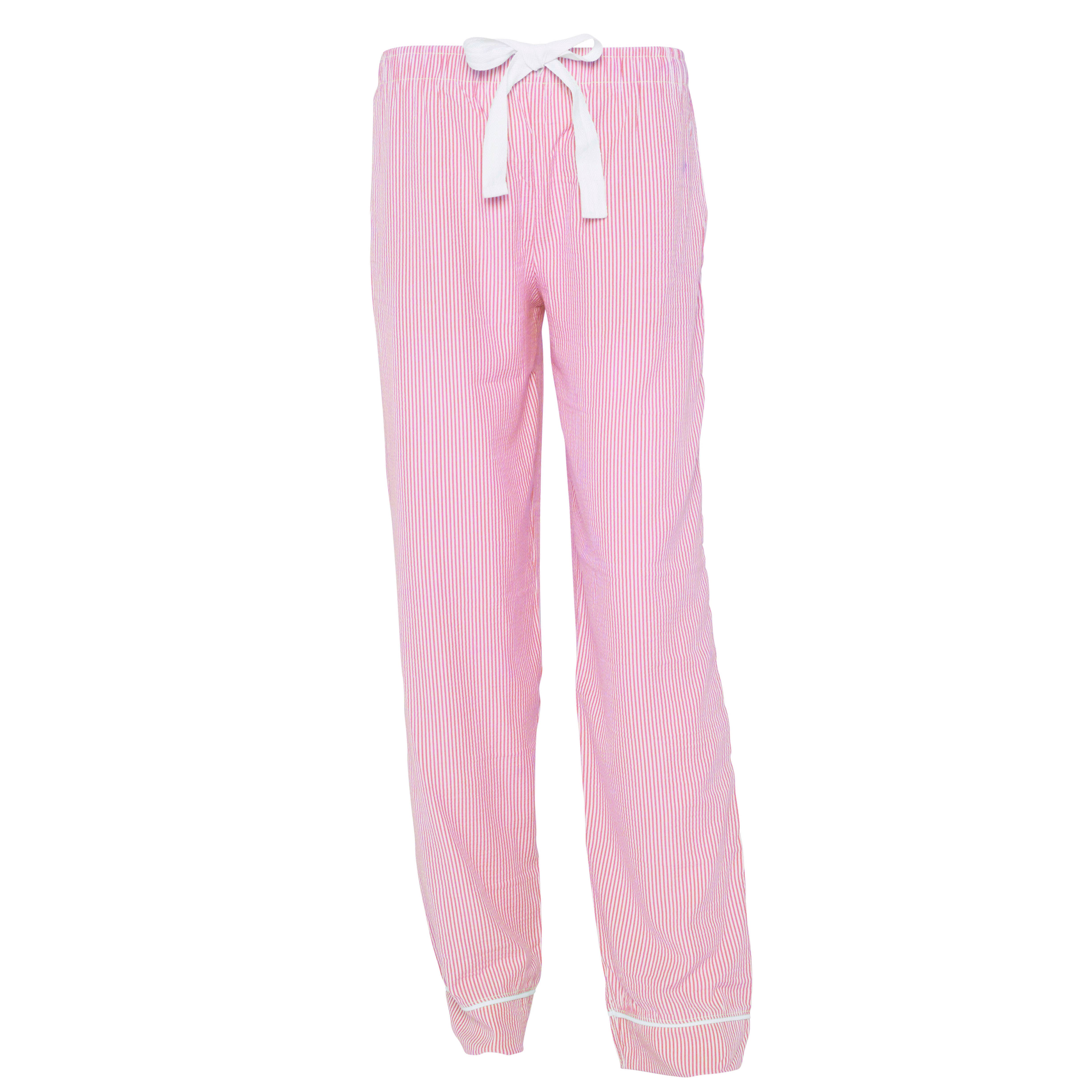 Love That Cotton - Wholesale Sleepwear Bottom - Women's - Seersucker Pajama Pants Pink1