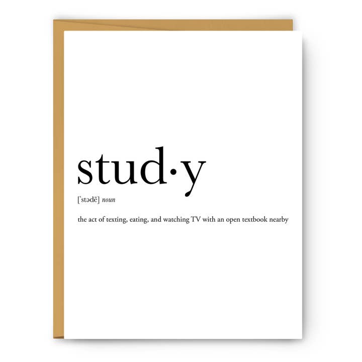 Study Definition - Everyday Card for wholesale by Footnotes