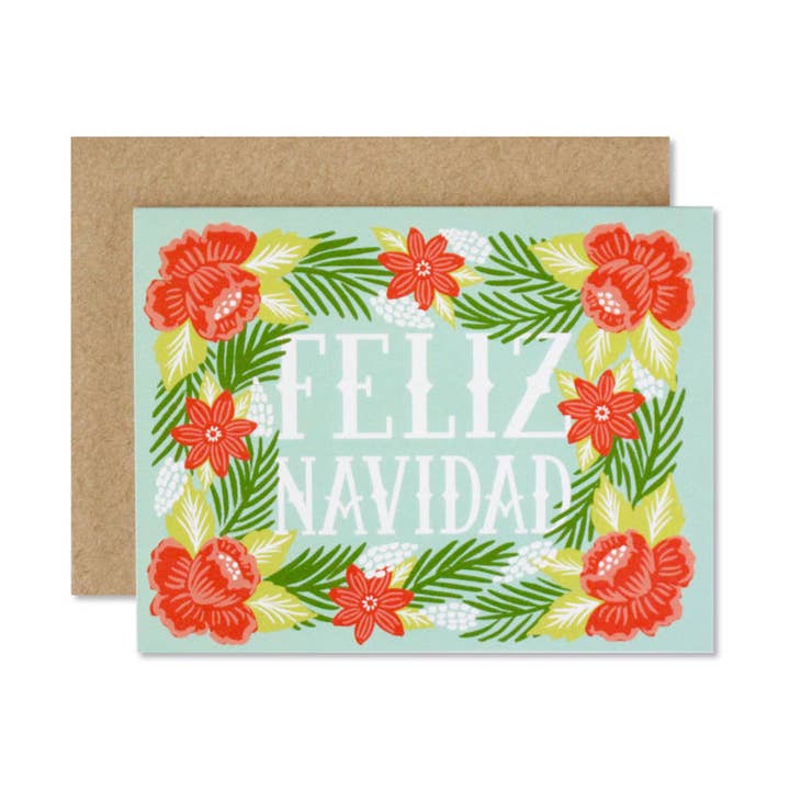 Feliz Navidad Card for wholesale by Wild Hart Paper