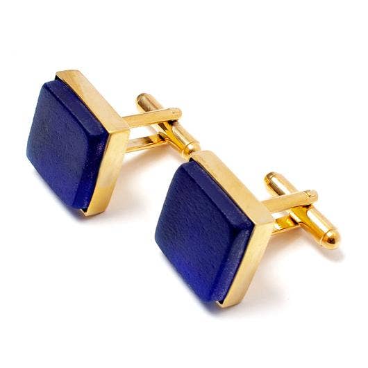 Smart Glass Recycled Jewelry - Wholesale Cufflinks - CUFFLINKS GOLD | Father's Day4