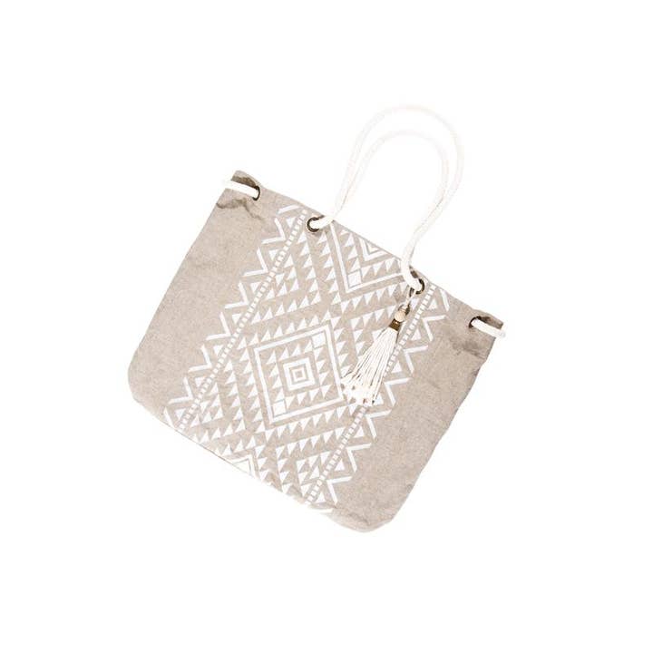 Ibiza Linen Beach Bag for wholesale by Vagabond-goods