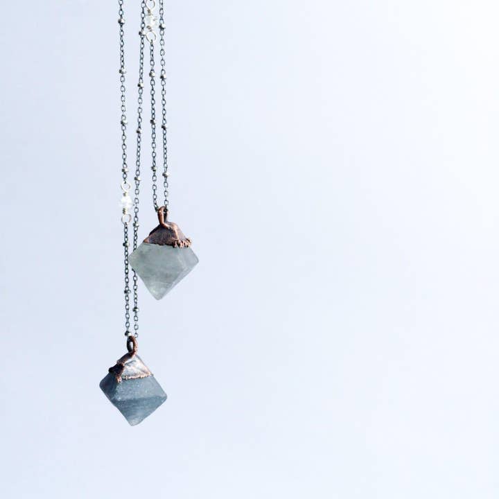 Sterling Silver Fluorite Necklace for wholesale by HAWKHOUSE