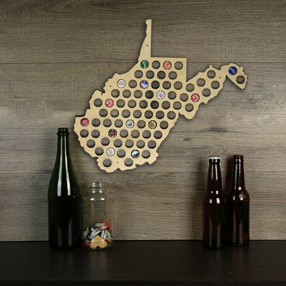 Torched Products - Wholesale Wall Accent - Men’s Gift State Beer Cap Map – Beer Cap Collector/Display107