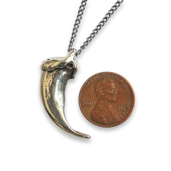 Moon Raven Designs - Wholesale Pendant/Charm Necklace - Timber Wolf Claw Necklace - Sterling Silver