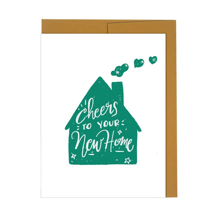 Cheers To Your New Home Card for wholesale by New Moon Paper Goods